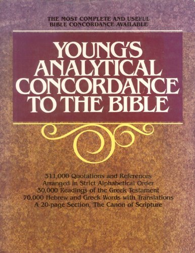 Analytical concordance to the Bible