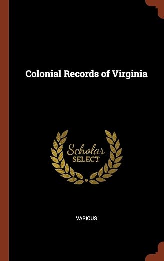 Colonial Records of Virginia