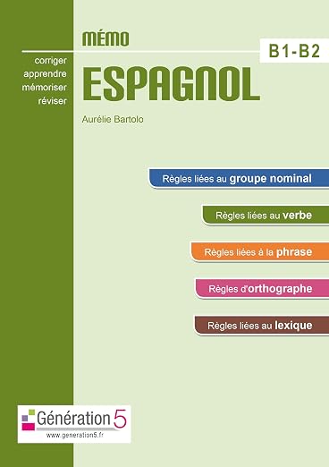 Mémo espagnol B1-B2
