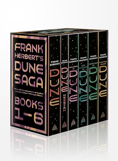 Frank Herbert's Dune Saga 6-Book Boxed Set : Dune, Dune Messiah, Children of Dune, God Emperor of Dune, Heretics of Dune, and Chapterhouse
