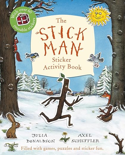 Stick man sticker activity book