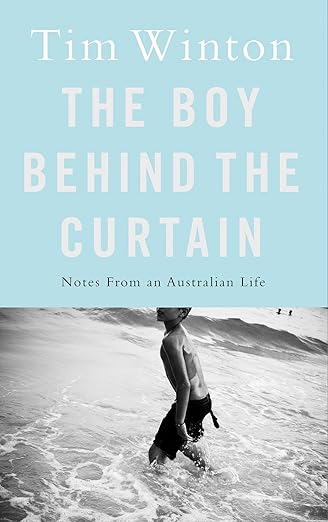 The boy behind the curtain