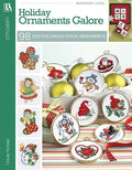 Leisure Arts XStitch Holiday OrnmntsGalorBk