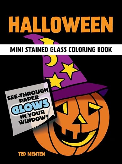 The Little Halloween Stained Glass Coloring Book
