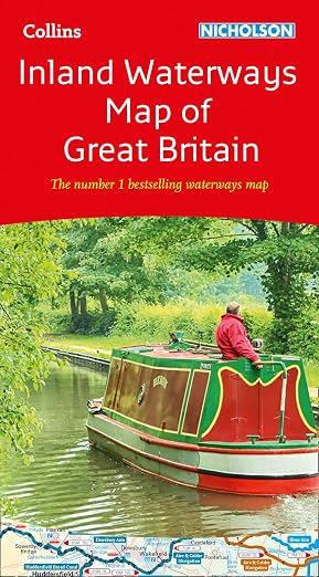 Collins Nicholson Inland Waterways Map of Great Britain