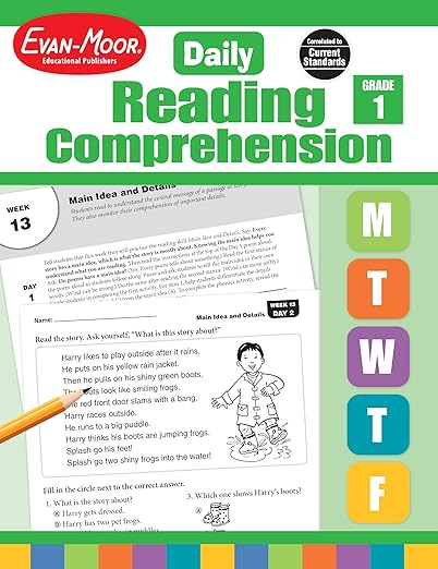 Daily Reading Comprehension, Grade 1