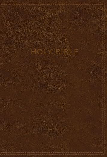 KJV, Know The Word Study Bible, Leathersoft, Brown, Red Letter Edition
