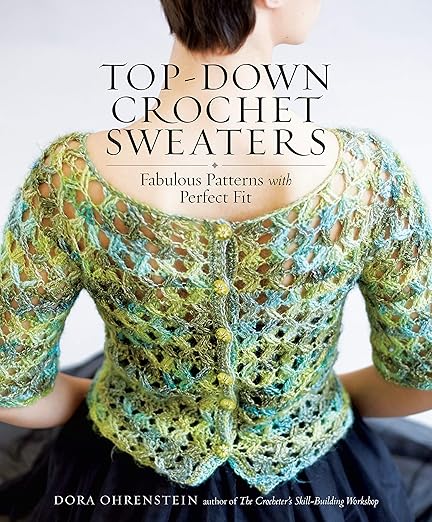 Top-down crochet sweaters