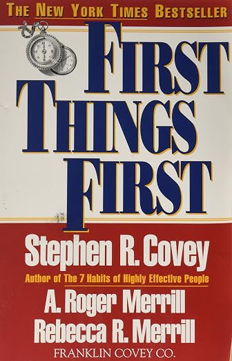 First things first