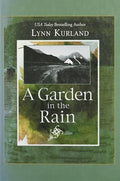 A garden in the rain